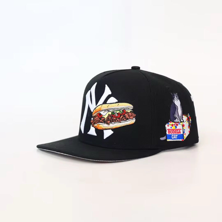 Chopped cheese (all blk) SnapBack