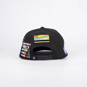 Bacon, egg, and cheese (all blk) snapback