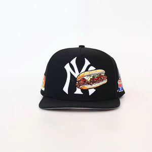 Chopped cheese (all blk) SnapBack